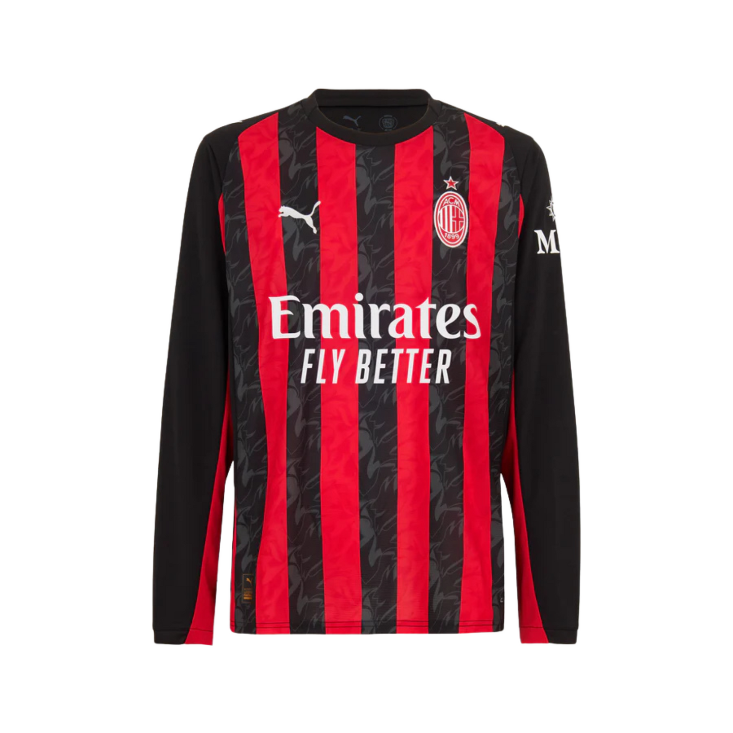 MAILLOT AC MILAN DOMICILE MANCHES LONGUES 2025/26
