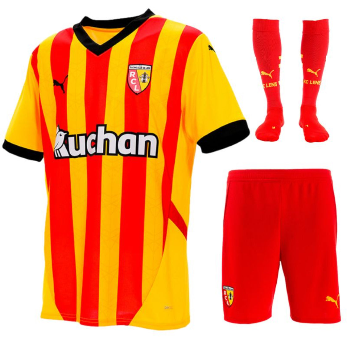 MAILLOT KIT ENFANT RC LENS DOMICILE 2024/25