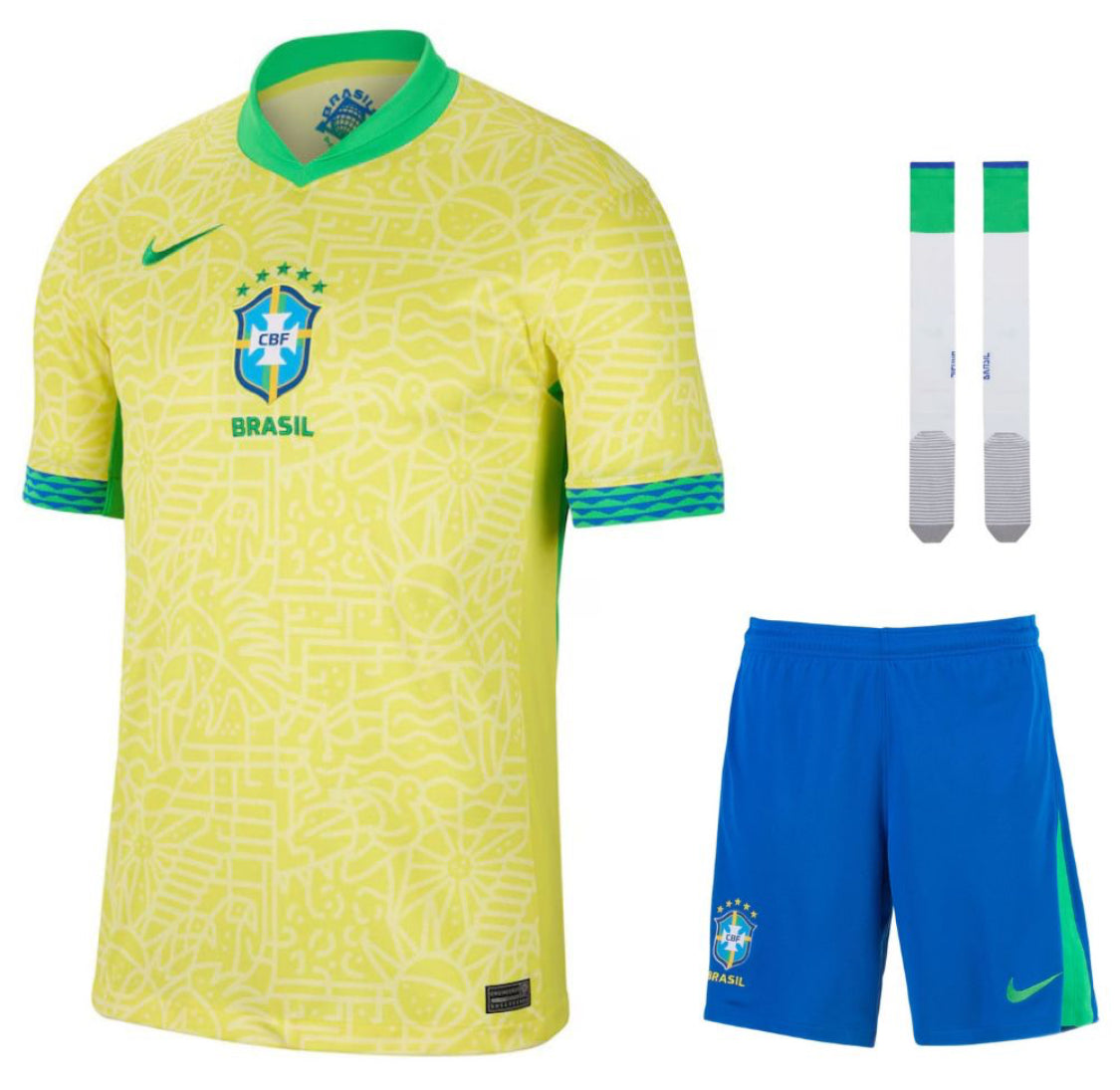 MAILLOT KIT ENFANT BRÉSIL DOMICILE 2025