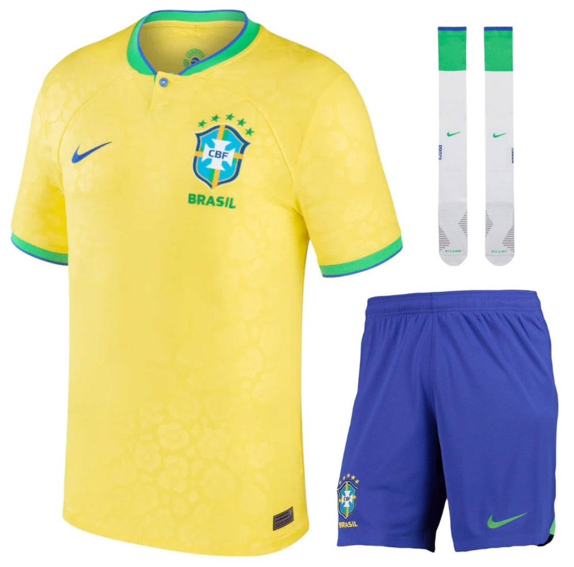 MAILLOT KIT ENFANT BRÉSIL COUPE DU MONDE 2022