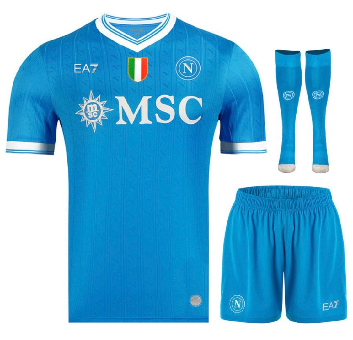 MAILLOT KIT ENFANT NAPLES DOMICILE 2025/26