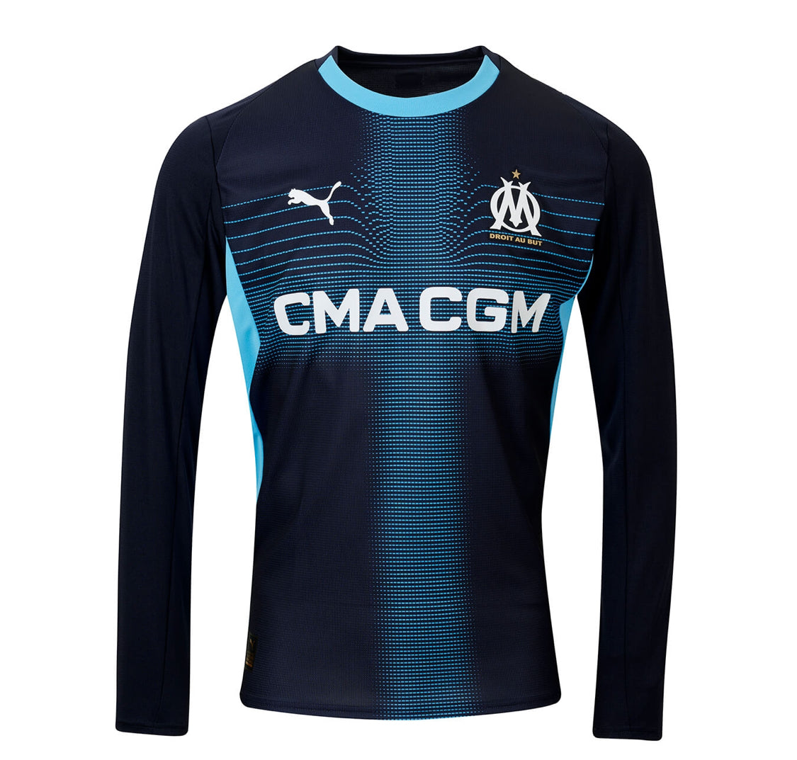 MAILLOT OLYMPIQUE DE MARSEILLE EXTERIEUR MANCHES LONGUES 2025/26