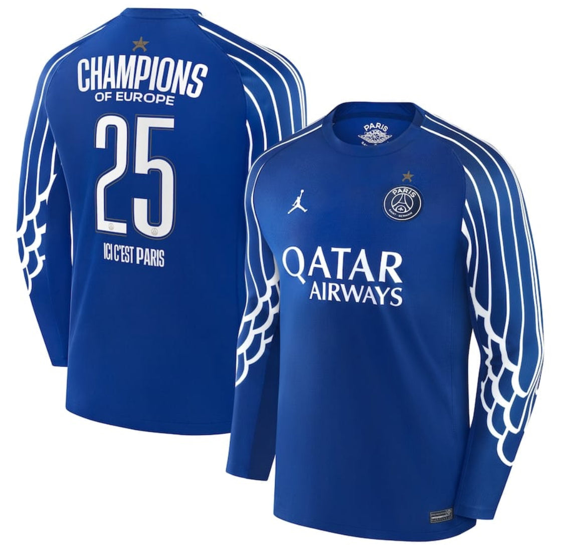 MAILLOT PSG FOURTH MANCHES LONGUES CHAMPIONS 24/25