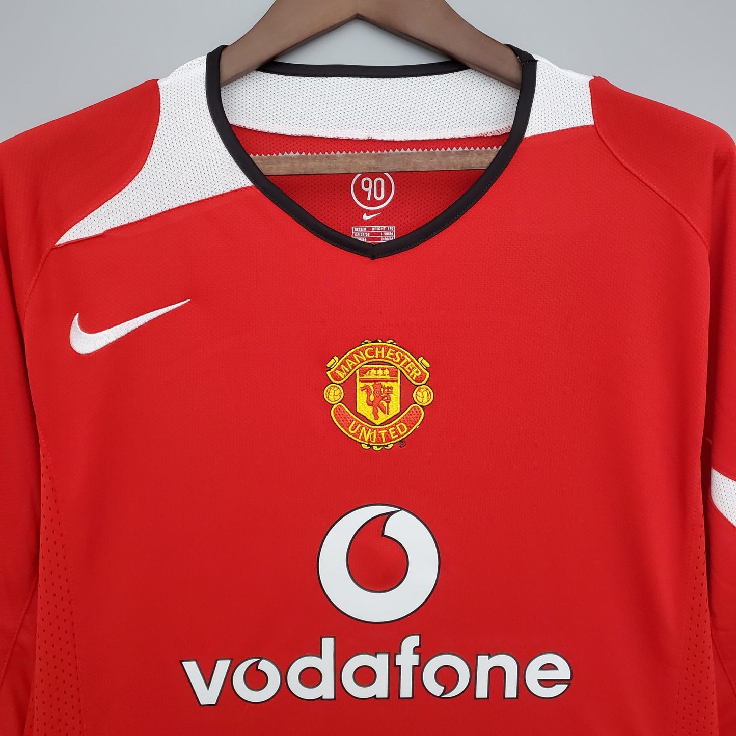 Maillot Manchester United Home  Long Sleeve 2004/06