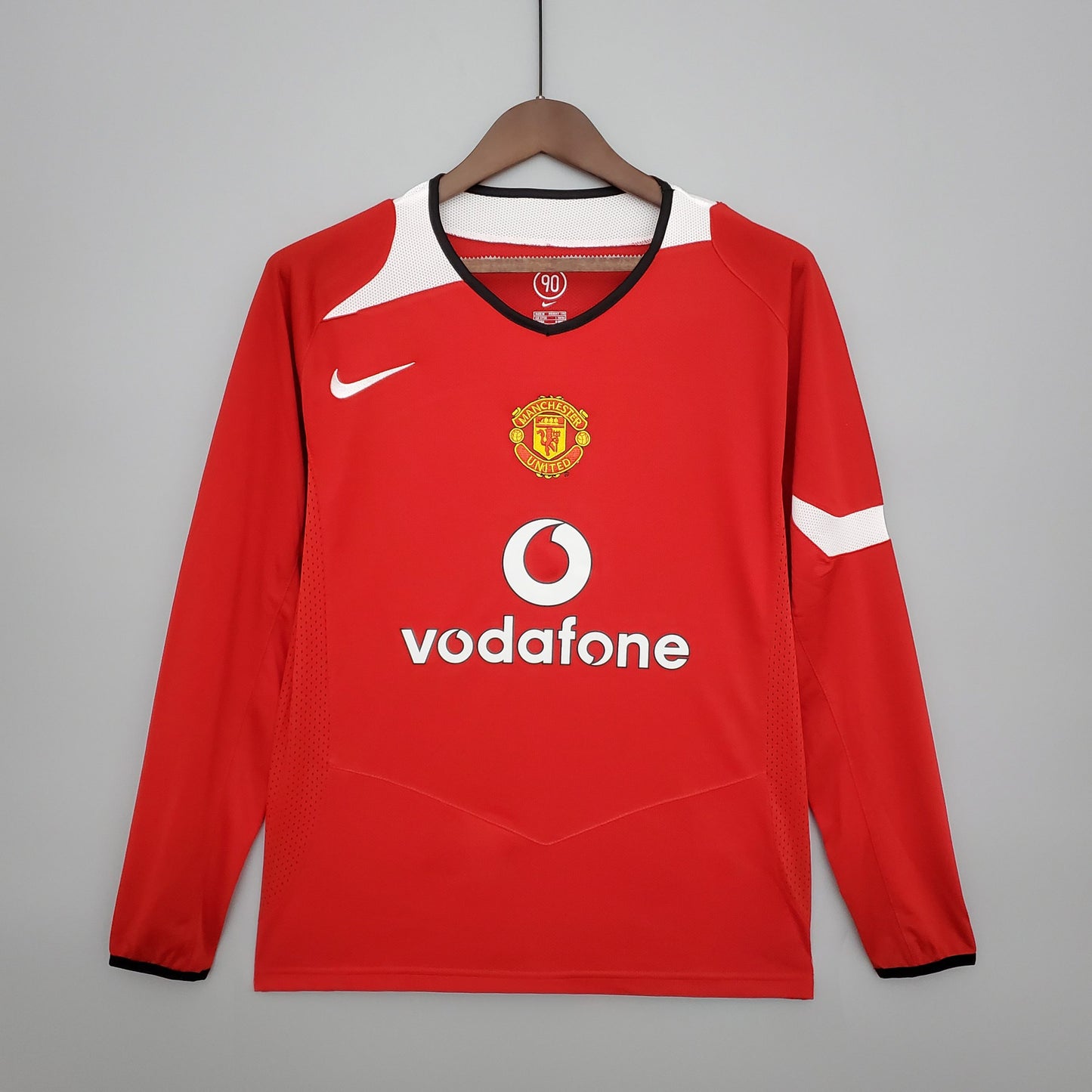 Maillot Manchester United Home  Long Sleeve 2004/06