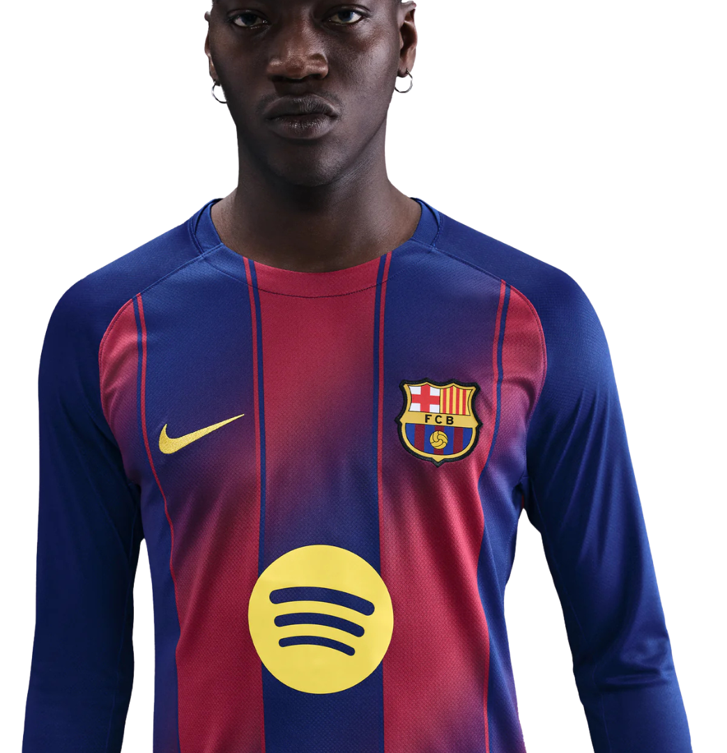 MAILLOT FC BARCELONE DOMICILE MANCHES LONGUES 2025/26