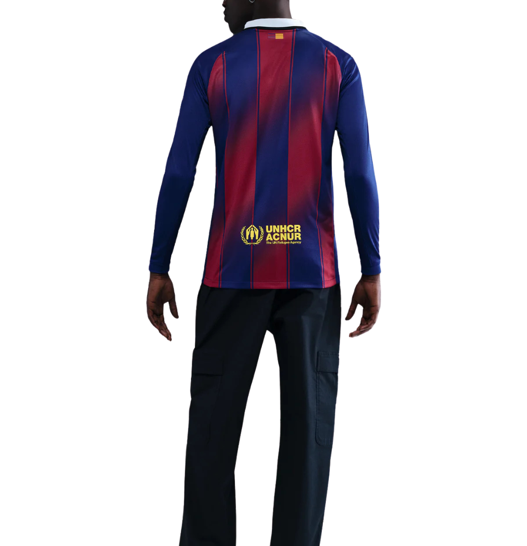MAILLOT FC BARCELONE DOMICILE MANCHES LONGUES 2025/26