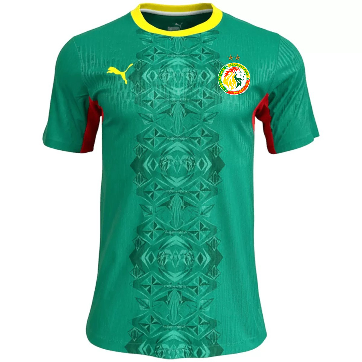 Maillot Sénégal 2 Étoiles Extérieur Coupe du Monde 2026 Version Joueur