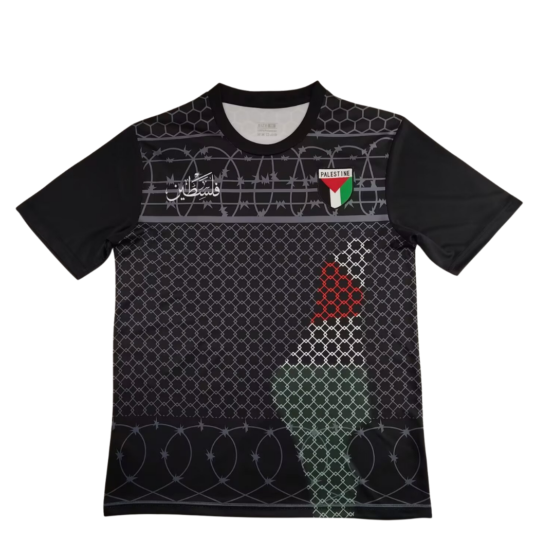 MAILLOT PALESTINE NOIR 2025