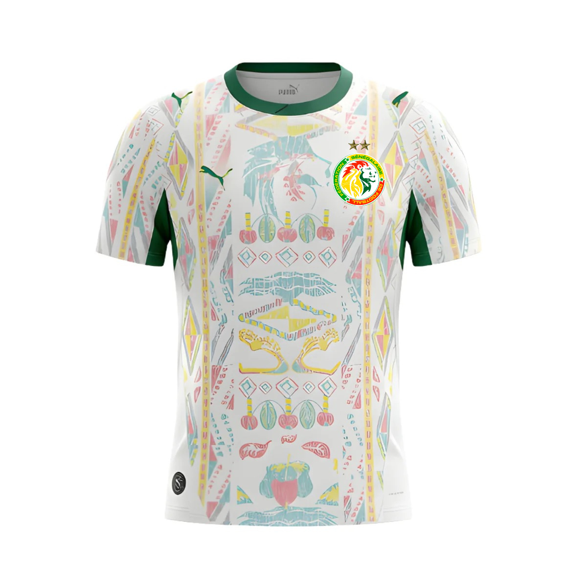 Maillot Sénégal 2 Étoiles Domicile Coupe du Monde 2026