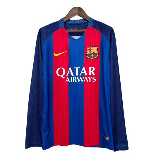 MAILLOT FC BARCELONE DOMICILE MANCHES LONGUES 2015/16