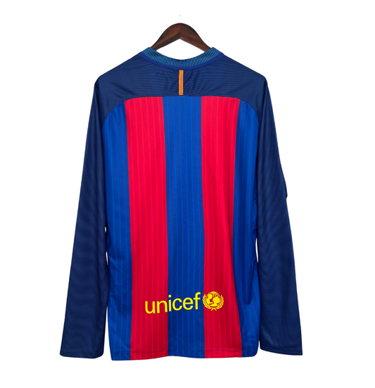 MAILLOT FC BARCELONE DOMICILE MANCHES LONGUES 2015/16