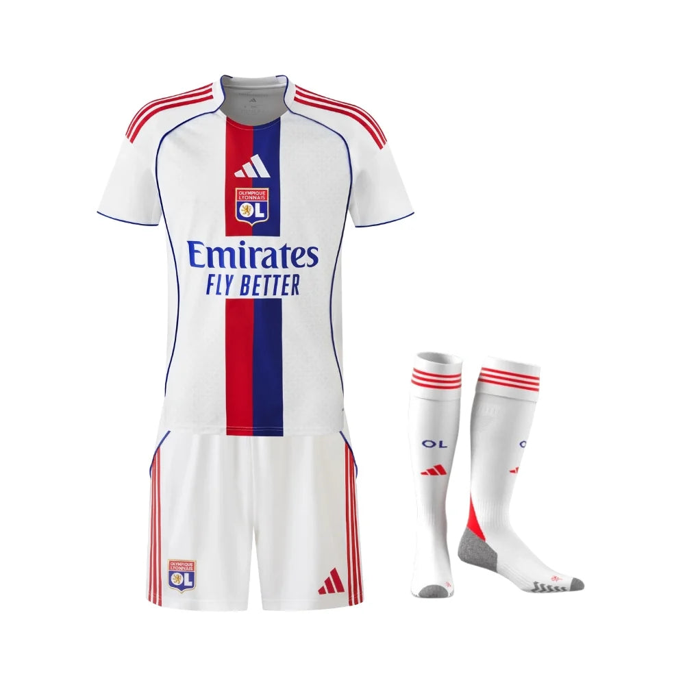 Maillot Kit Enfant Olympique Lyonnais Domicile 2025/26