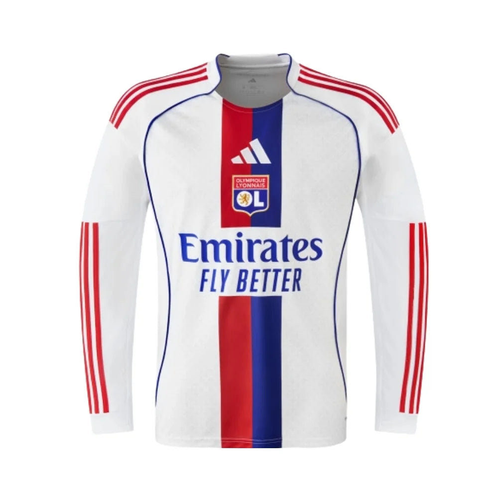 Maillot Olympique Lyonnais Domicile Manches Longues 2025/26