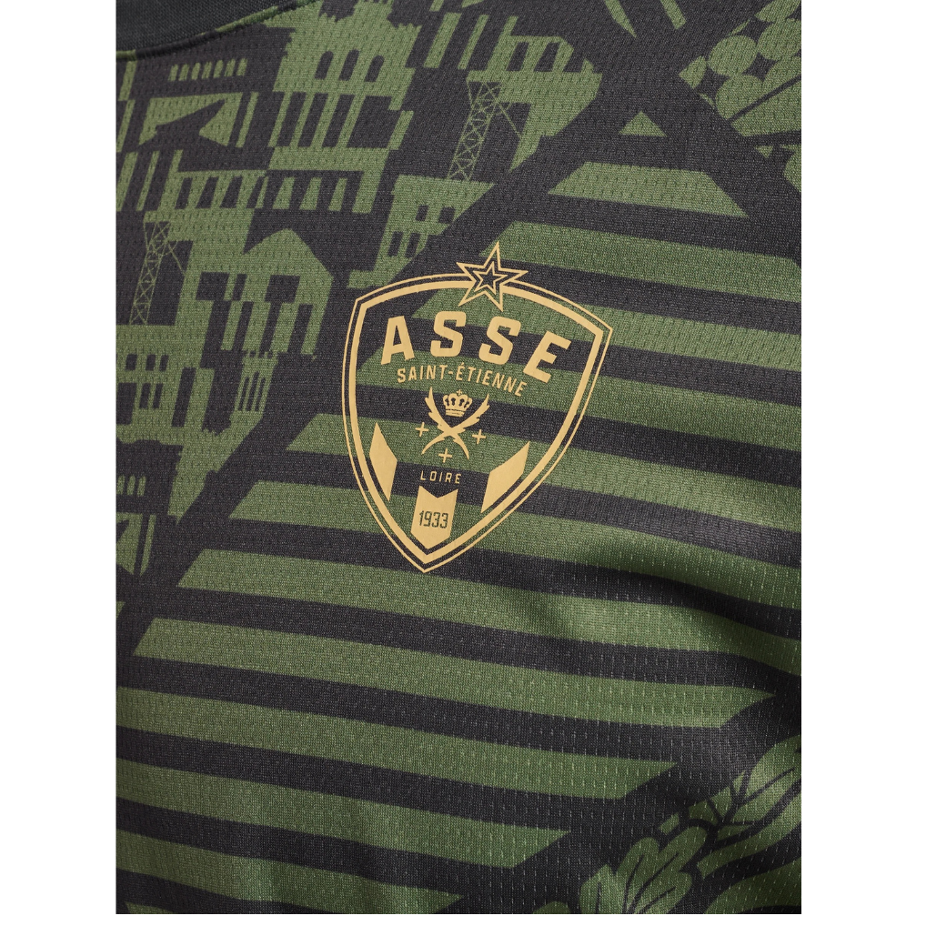 Maillot AS Saint-Etienne Pré-Game Kaki 2025/26