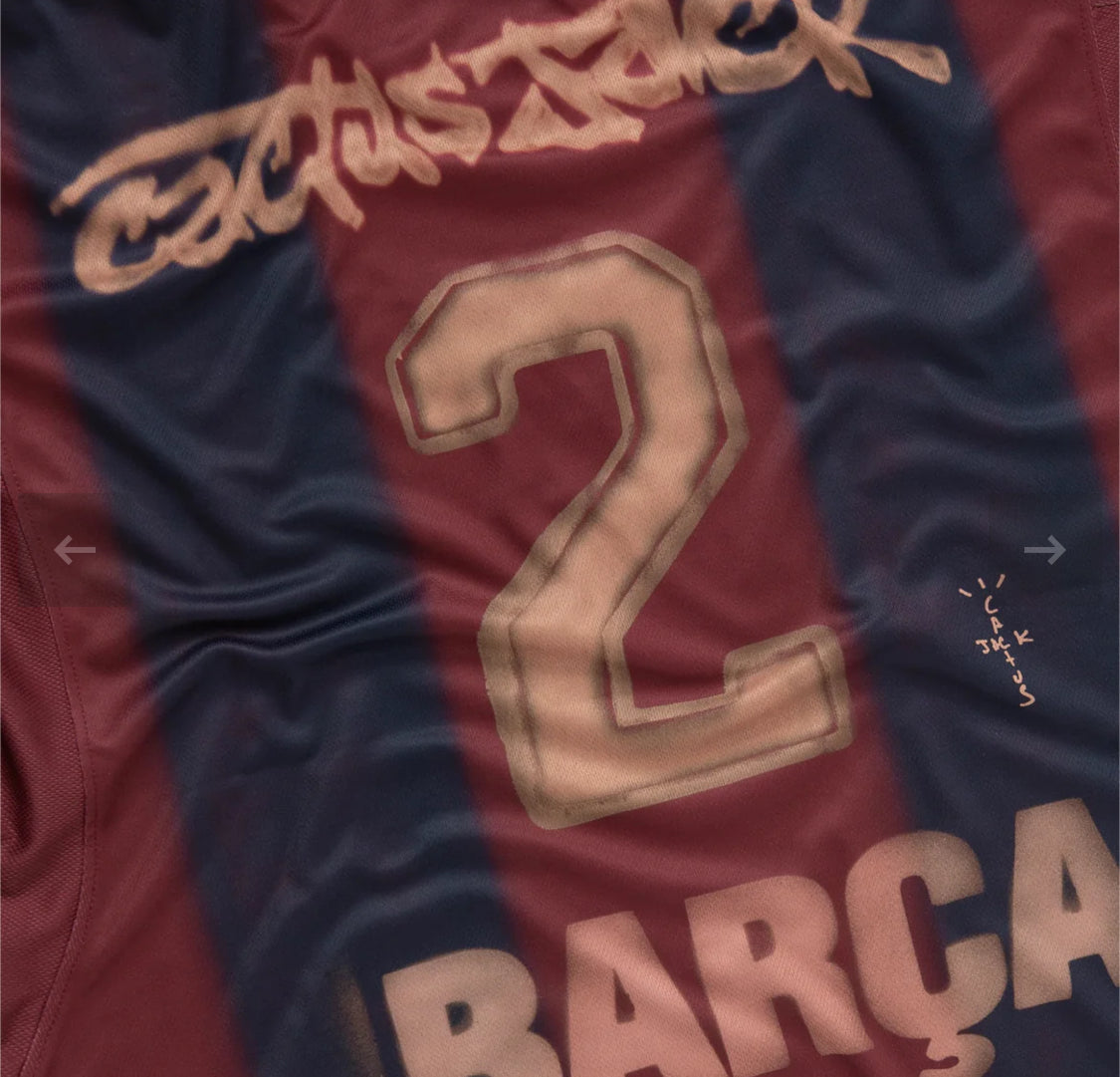 MAILLOT FC BARCELONE 00/01 X Travis Scott