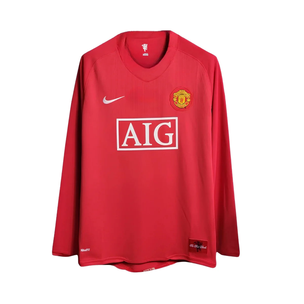 Maillot Manchester United Domicile Manches Longues 2007/08