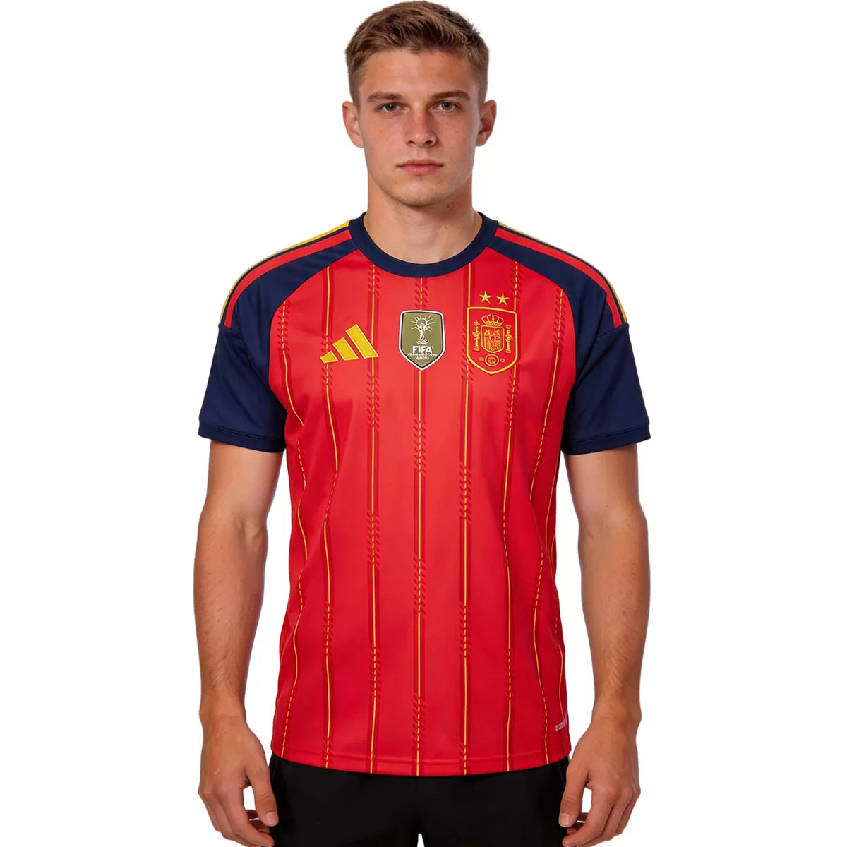 Maillot Espagne Domicile 2 Étoiles Vainqueur Coupe du Monde 2026