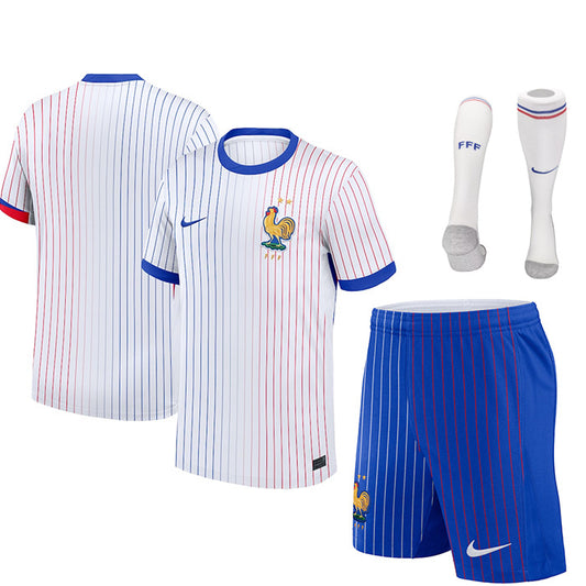 MAILLOT KIT ENFANT EQUIPE DE FRANCE EXTERIEUR 2024/26 - ALLMAILLOT.com  