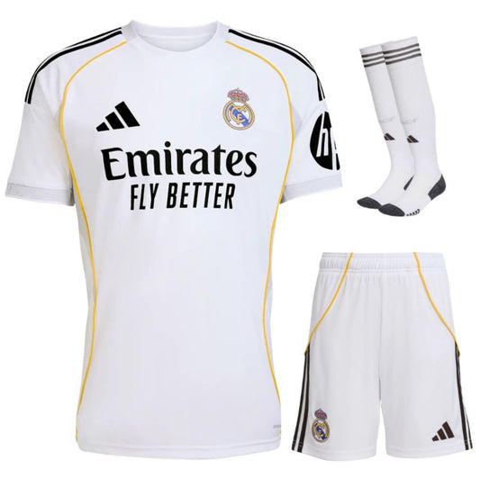 MAILLOT KIT ENFANT REAL MADRID DOMICILE 2025/26