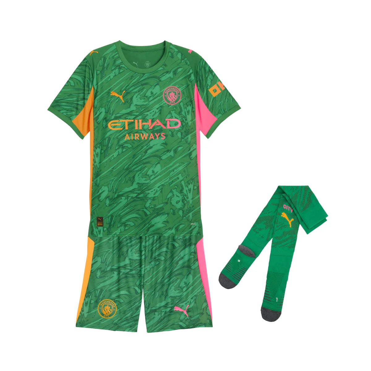 Kit Enfant Manchester City Gardien de but 25/26 Vert