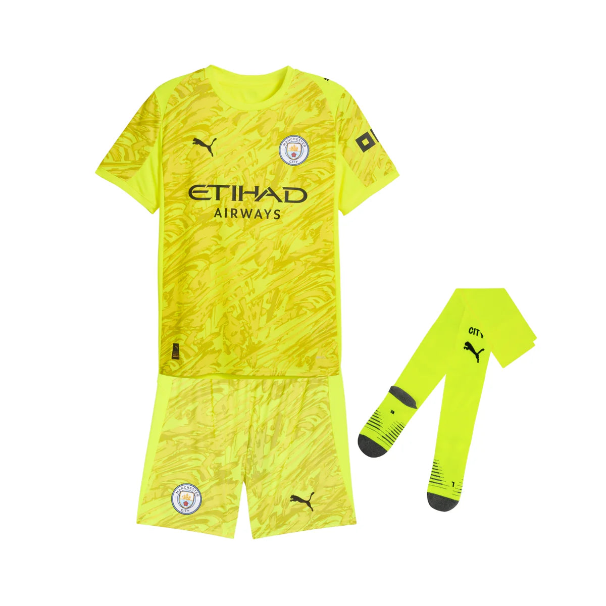 Kit Enfant Manchester City Gardien de but 25/26 Jaune