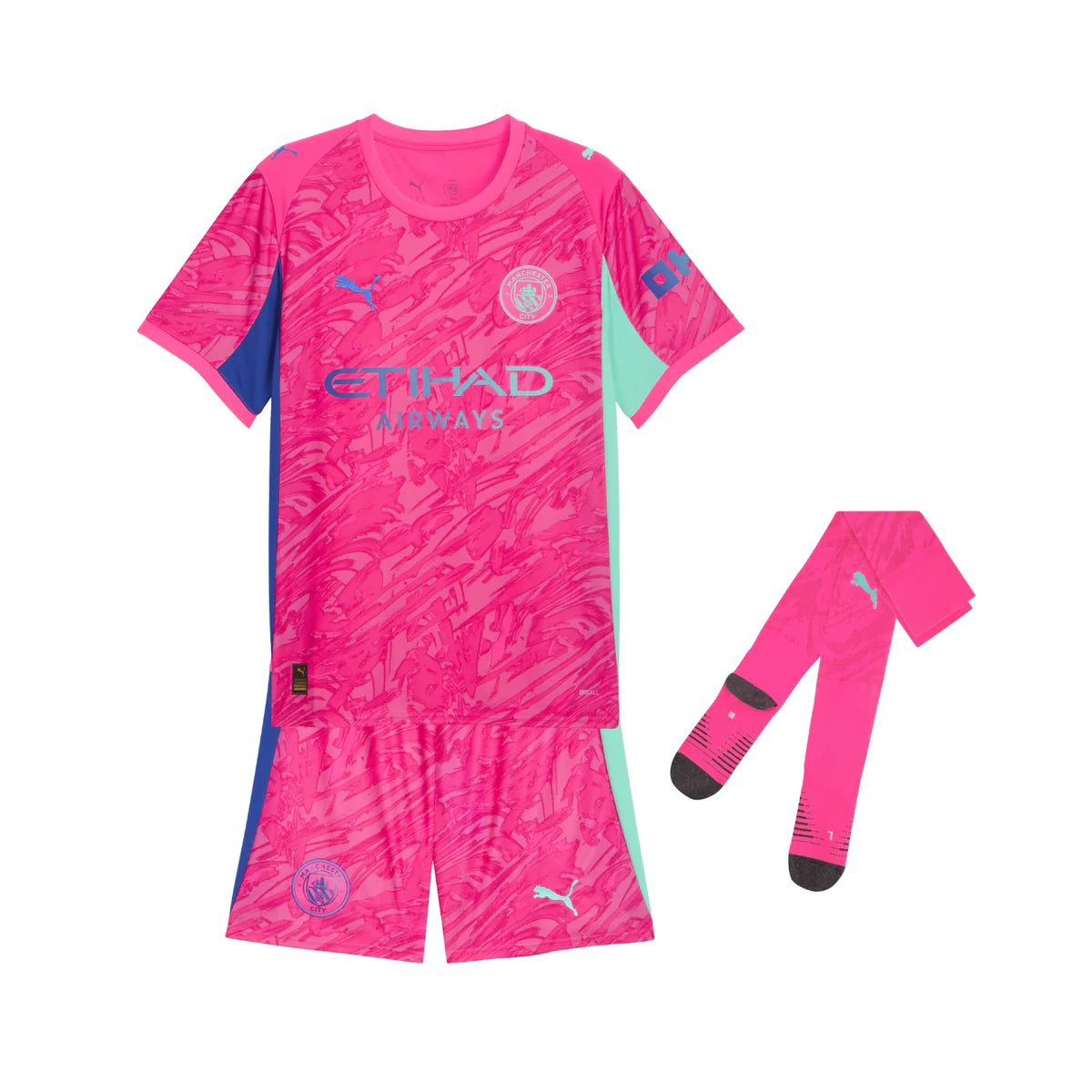 Kit Enfant Manchester City Gardien de but 25/26 Rose