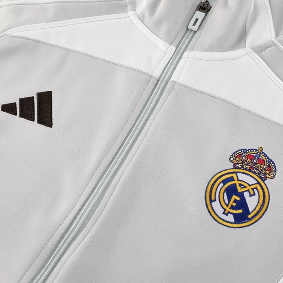Real Madrid Training Tracksuit Kit Grey