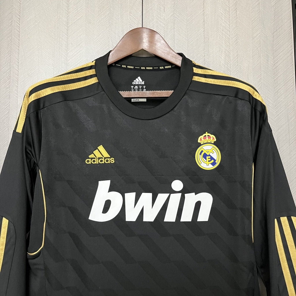 MAILLOT REAL MADRID EXTERIEUR MANCHE LONGUE 2011/12