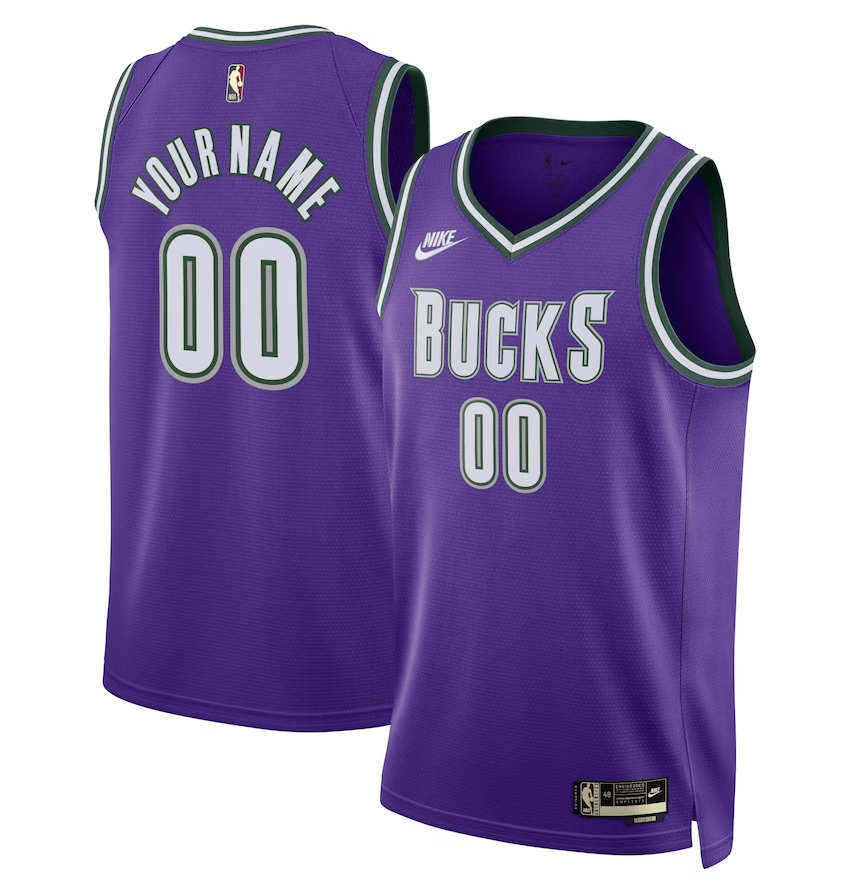 Milwaukee Bucks Swingman Customizable Jersey