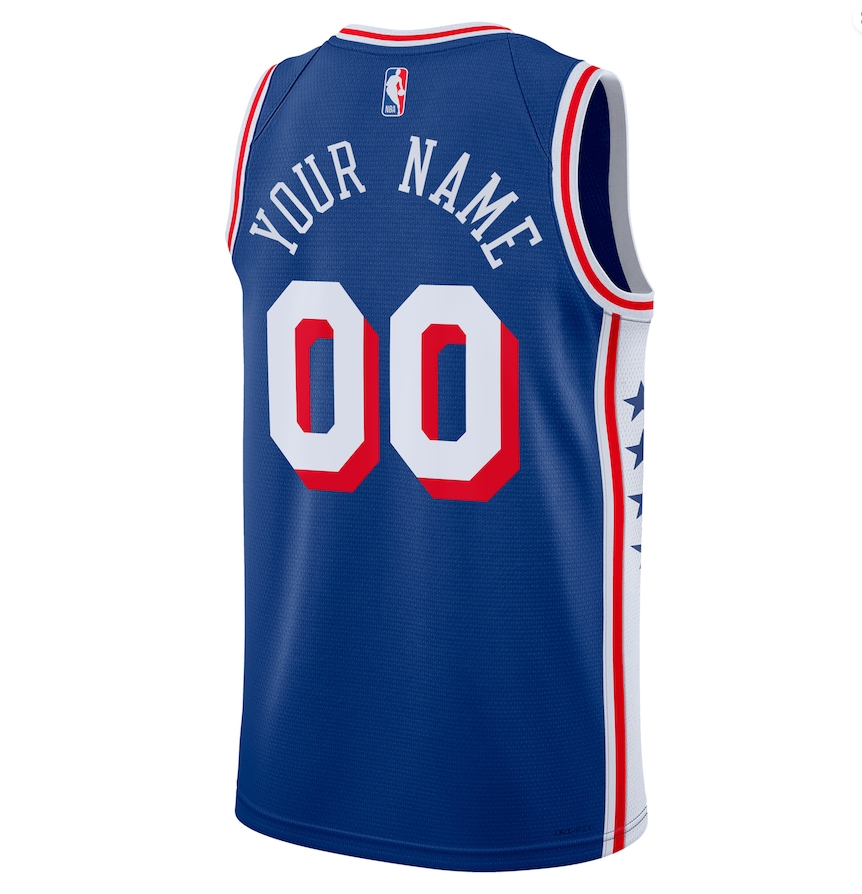 Philadelphia 76ers Swingman Customizable Jersey