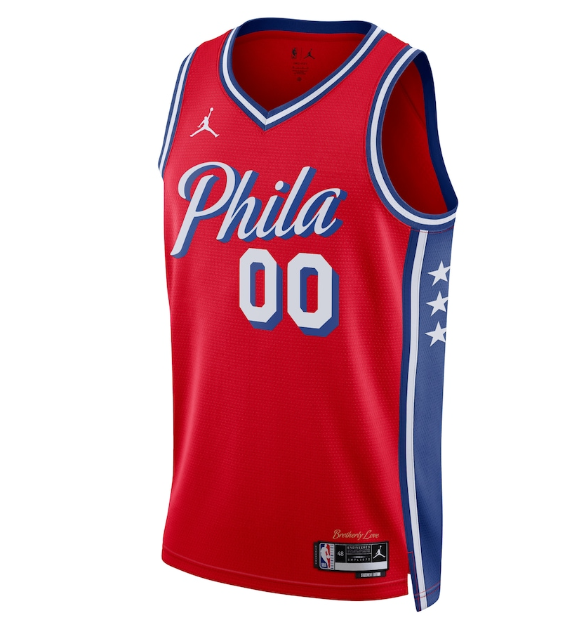 Maillot Philadelphia 76ers Swingman Personnalisable