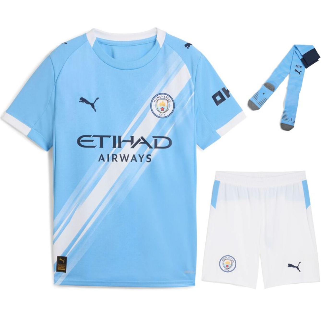 MAILLOT KIT ENFANT MANCHESTER CITY DOMICILE 2025/26