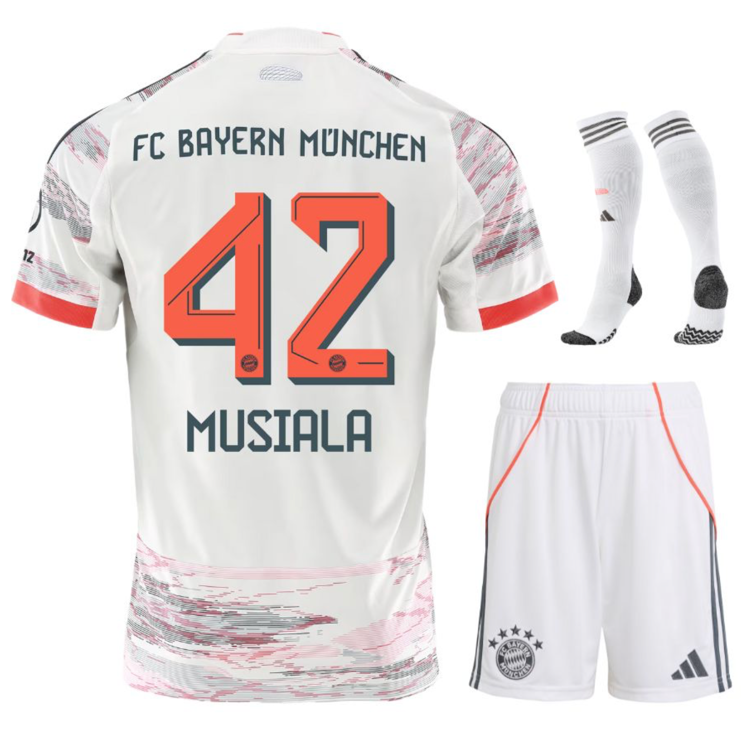 MAILLOT KIT ENFANT BAYERN EXTERIEUR 2025/26 MUSIALA