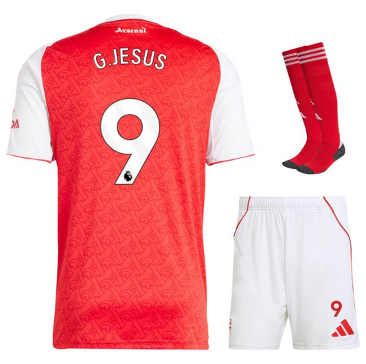MAILLOT KIT ENFANT ARSENAL DOMICILE 2025/26 JESUS