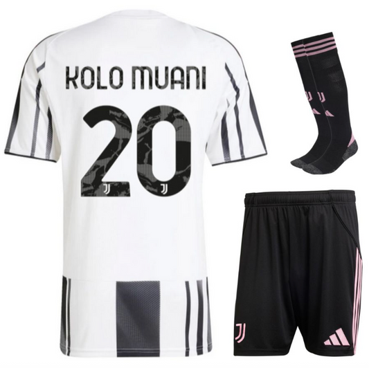 MAILLOT KIT ENFANT JUVENTUS DOMICILE 2025/26 KOLO MUANI