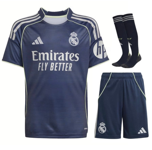 MAILLOT KIT ENFANT  REAL MADRID EXTÉRIEUR 2025/26