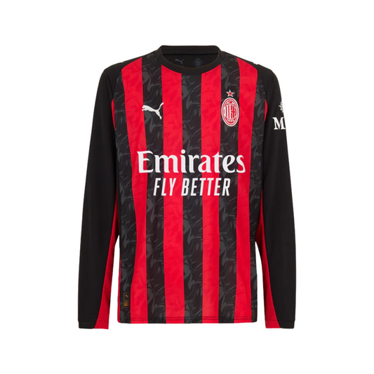 MAILLOT  AC MILAN DOMICILE MANCHES LONGUES 2025/26