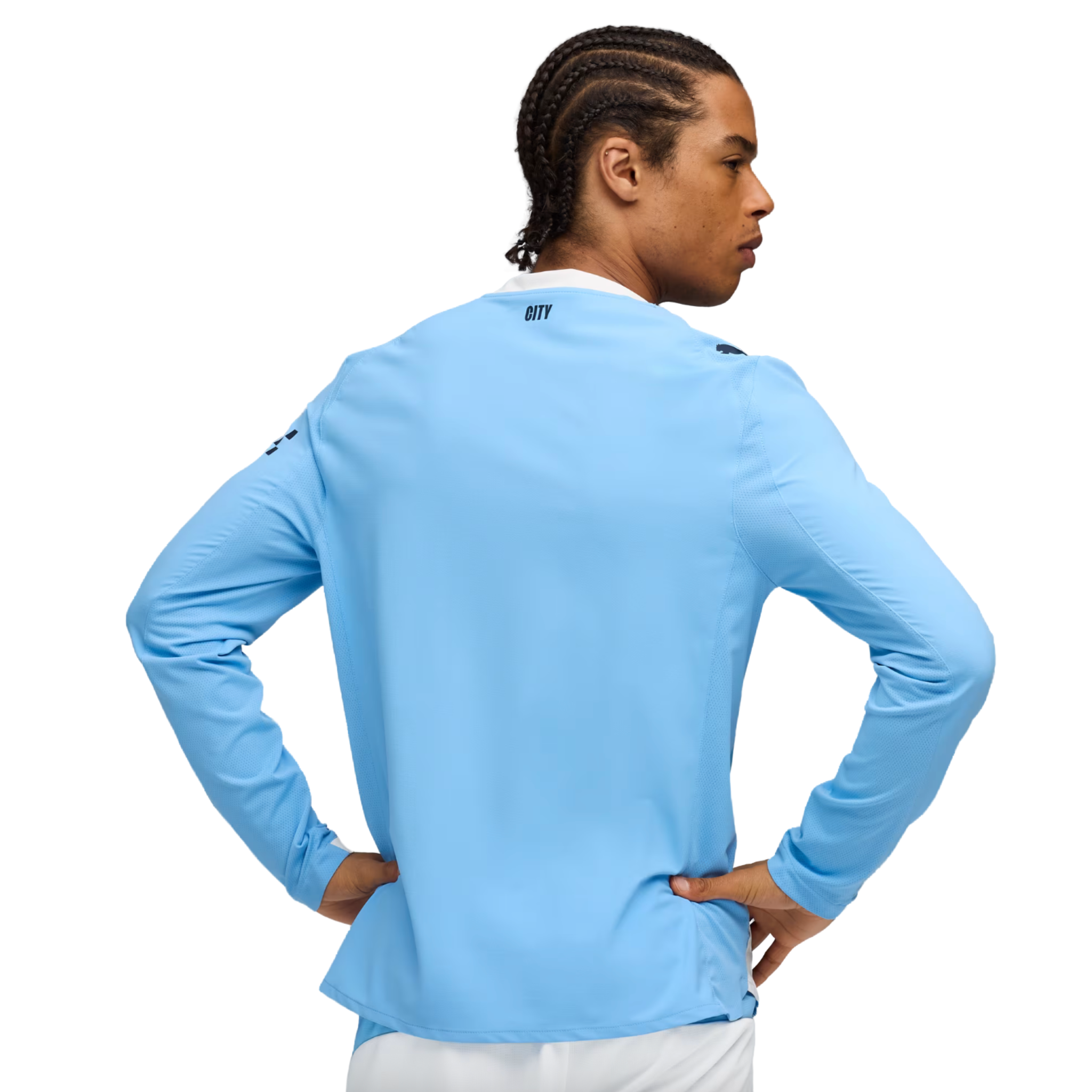 MAILLOT MATCH MANCHESTER CITY DOMICILE MANCHES LONGUES 2025/26
