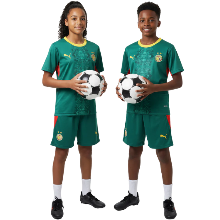 Kit Enfant Sénégal 2 Étoiles Extérieur Coupe du Monde 2026
