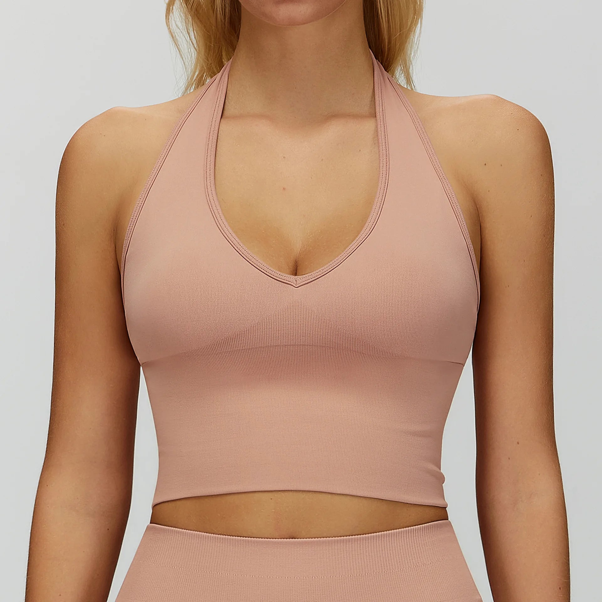Women Seamless Slim Fit Yoga Set Sports Bra Tank Top Vest High Waist Leggings Biker Shorts Zipper Jacket Coat Fitness Gym Set