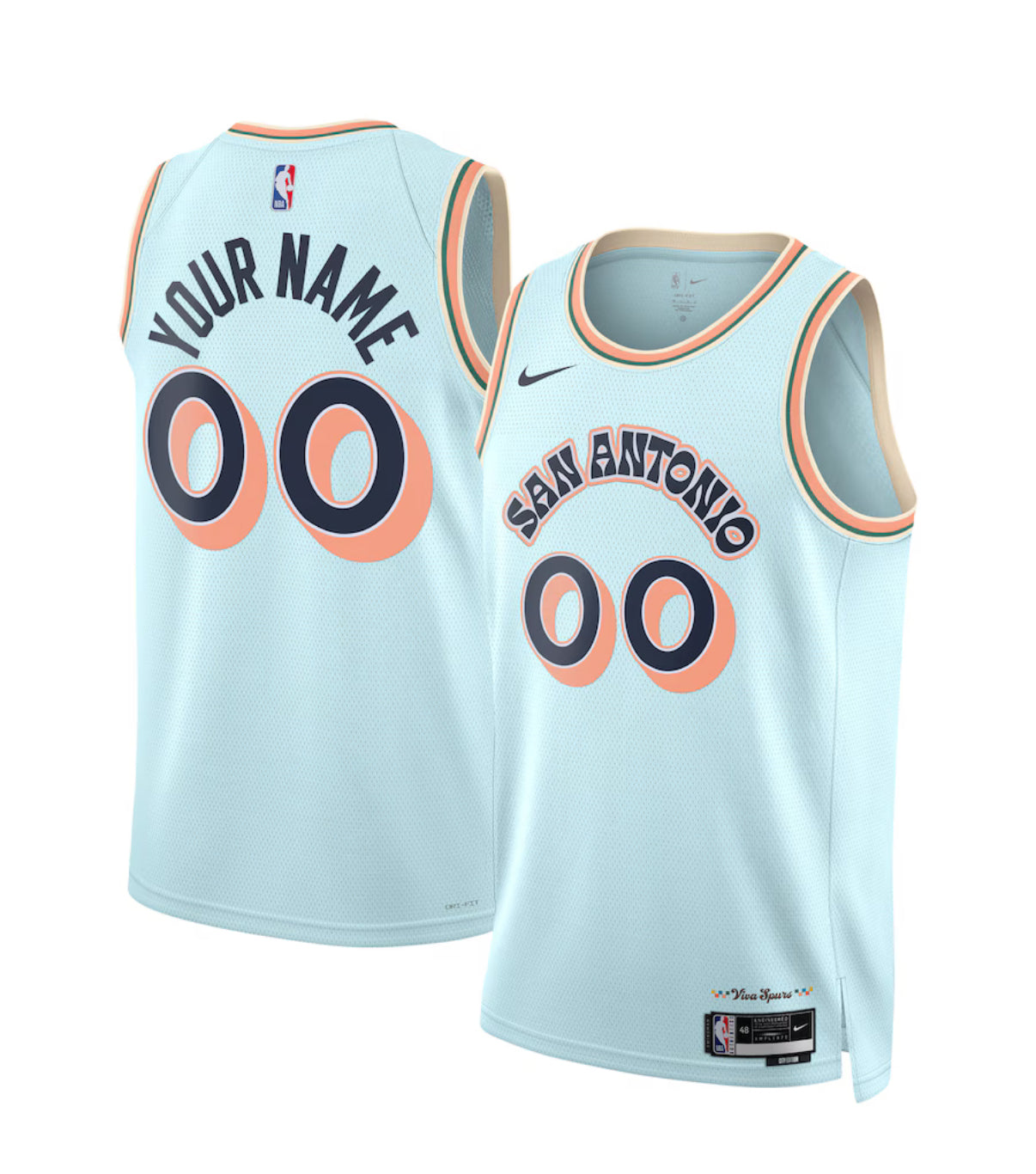 Maillot NBA San Antonio Spurs 2024/25 Personnalisable