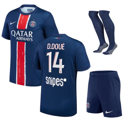 MAILLOT KIT ENFANT PSG CHAMPIONS D'EUROPE DOMICILE 2024/25 1 ÉTOILE DOUÉ