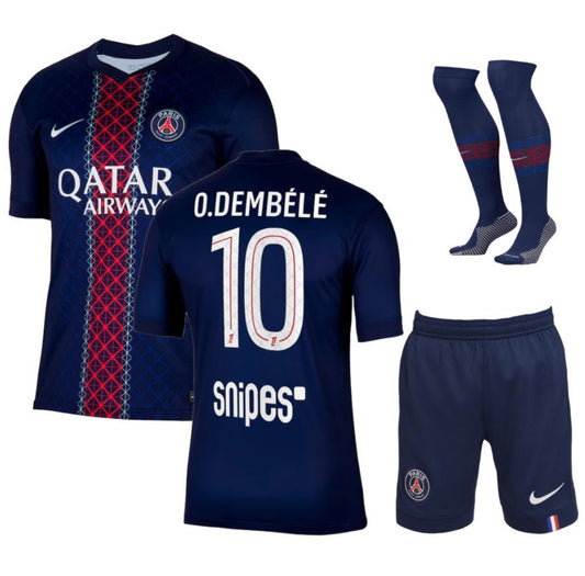 MAILLOT KIT ENFANT PSG DOMICILE 2025/26 DEMBÉLÉ