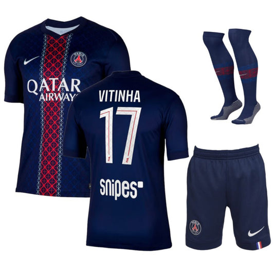 MAILLOT KIT ENFANT PSG  DOMICILE 2025/26 VITINHA