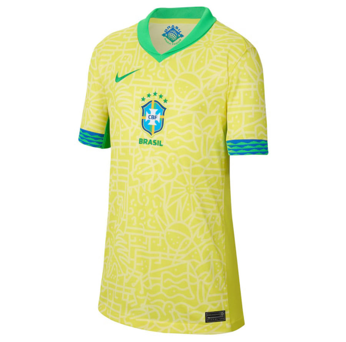MAILLOT KIT ENFANT BRÉSIL DOMICILE 2025