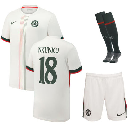 MAILLOT KIT ENFANT CHELSEA EXTERIEUR 2025/26 NKUNKU