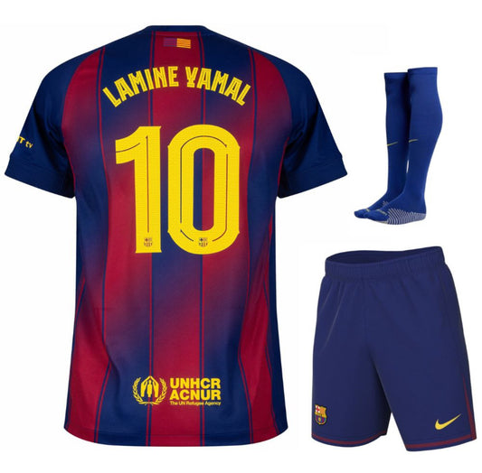 MAILLOT KIT ENFANT FC BARCELONE DOMICILE  2025/26 LAMINE YAMAL