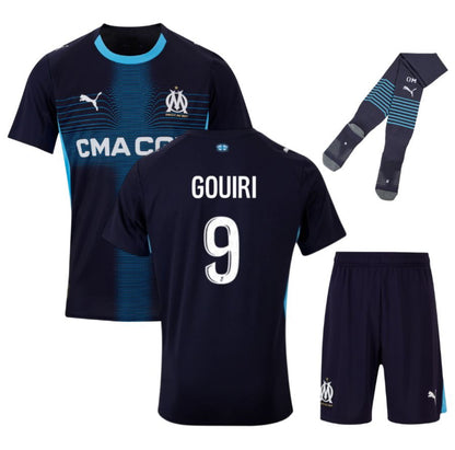 MAILLOT KIT ENFANT OLYMPIQUE DE MARSEILLE EXTERIEUR 2025/2026 GOUIRI