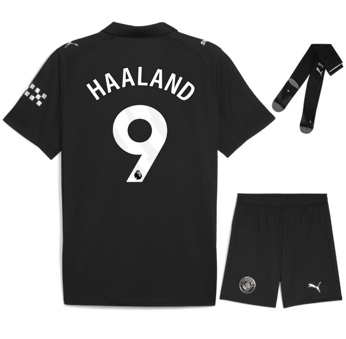 MAILLOT KIT ENFANT MANCHESTER CITY EXTERIEUR 2025/26 HAALAND